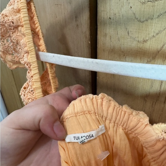 Tularosa Ruffled Lace Off Shoulder MIDI Dress - Picture 3 of 4